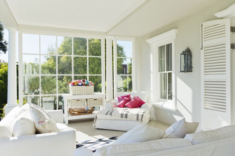 Bright Sunroom with Large Windows